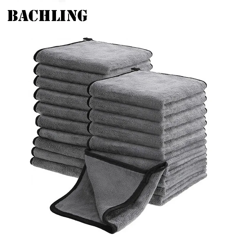 Microfiber Wash Towel Car Cleaning Detailing Drying Cloth Window Glass Cleaning Cloth Car high Absorbent Cleaning Products