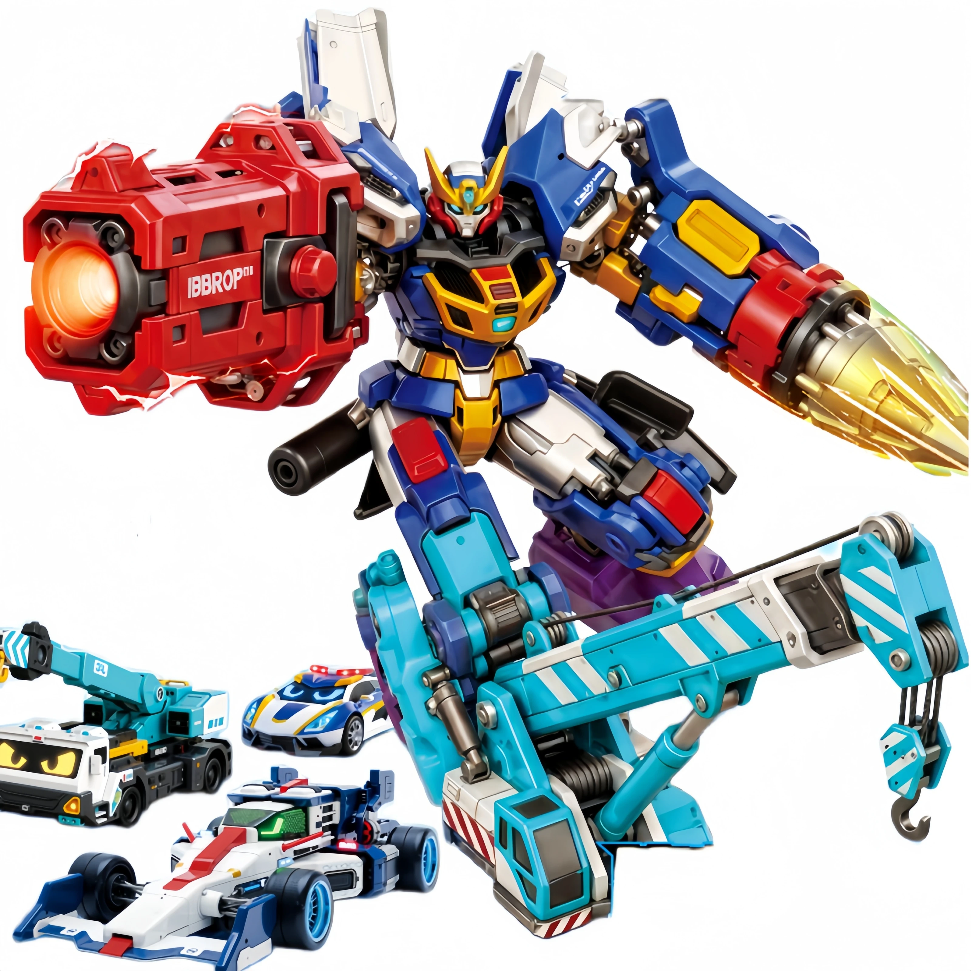 

Новинка OBM: Набор строительных блоков 8-в-1 «Грозовой воин» с фигурками для сборки, комбинируемые для боевого режима, игрушка-подарок для мальчиков