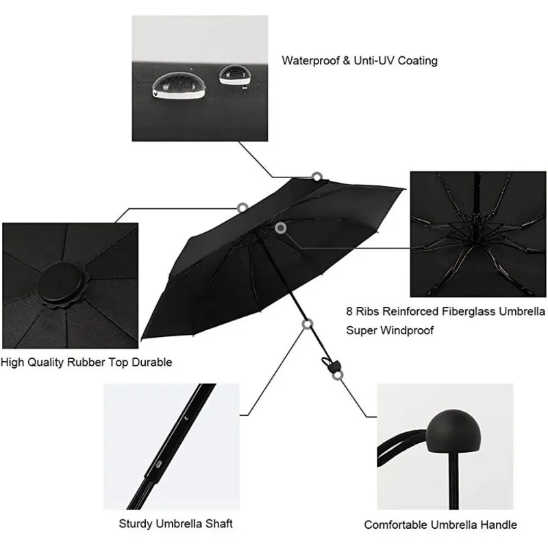 Hot Sale Mini Foldable umbrella UV protection Mini Sun Umbrella dual use portable box to store sunshade umbrella Mini umbrella