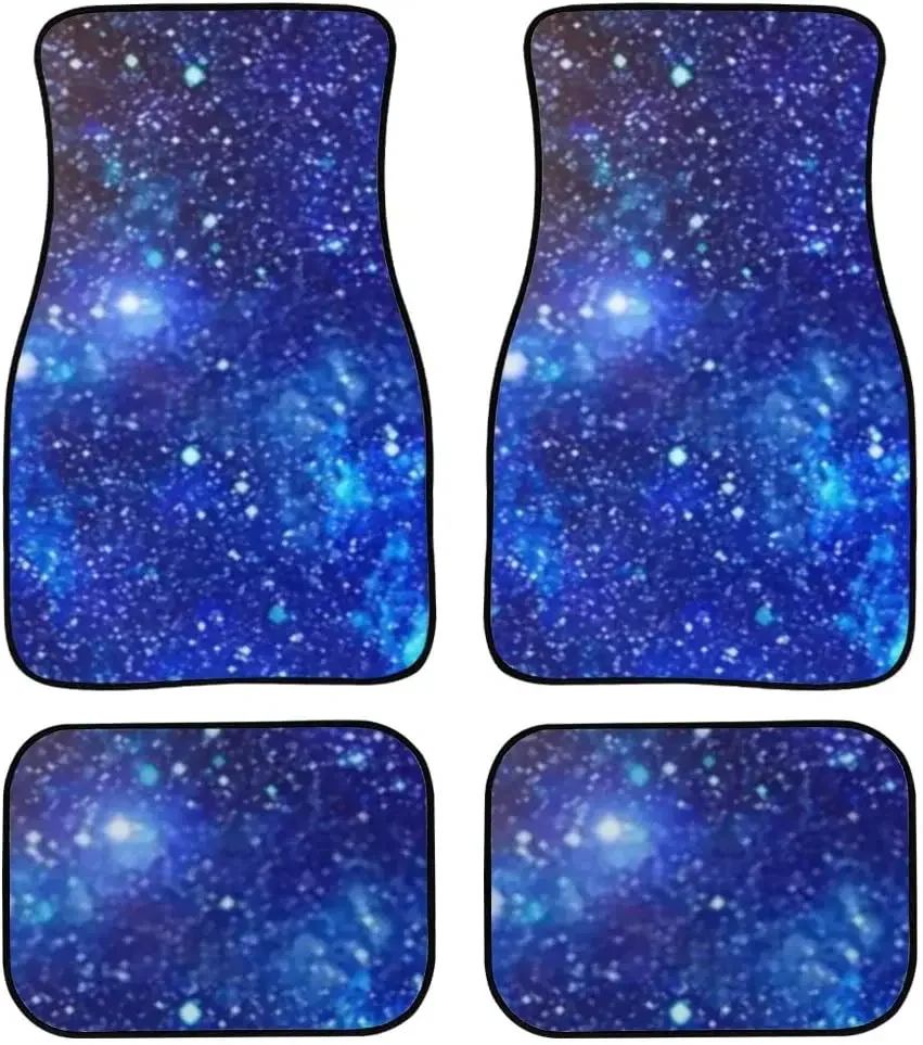 Car Floor Mats Deep Space High Definition Star Field Print Design Carpet Car SUV Truck Floor Mats 4 Pcs, Car Mats Carpet