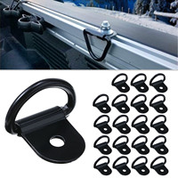 10pcs Stainless Steel D Shape Pull Hook Tie Down Anchors Ring Iron Cargo Tie Down Ring for Truck Trailers RV Boats Accessories