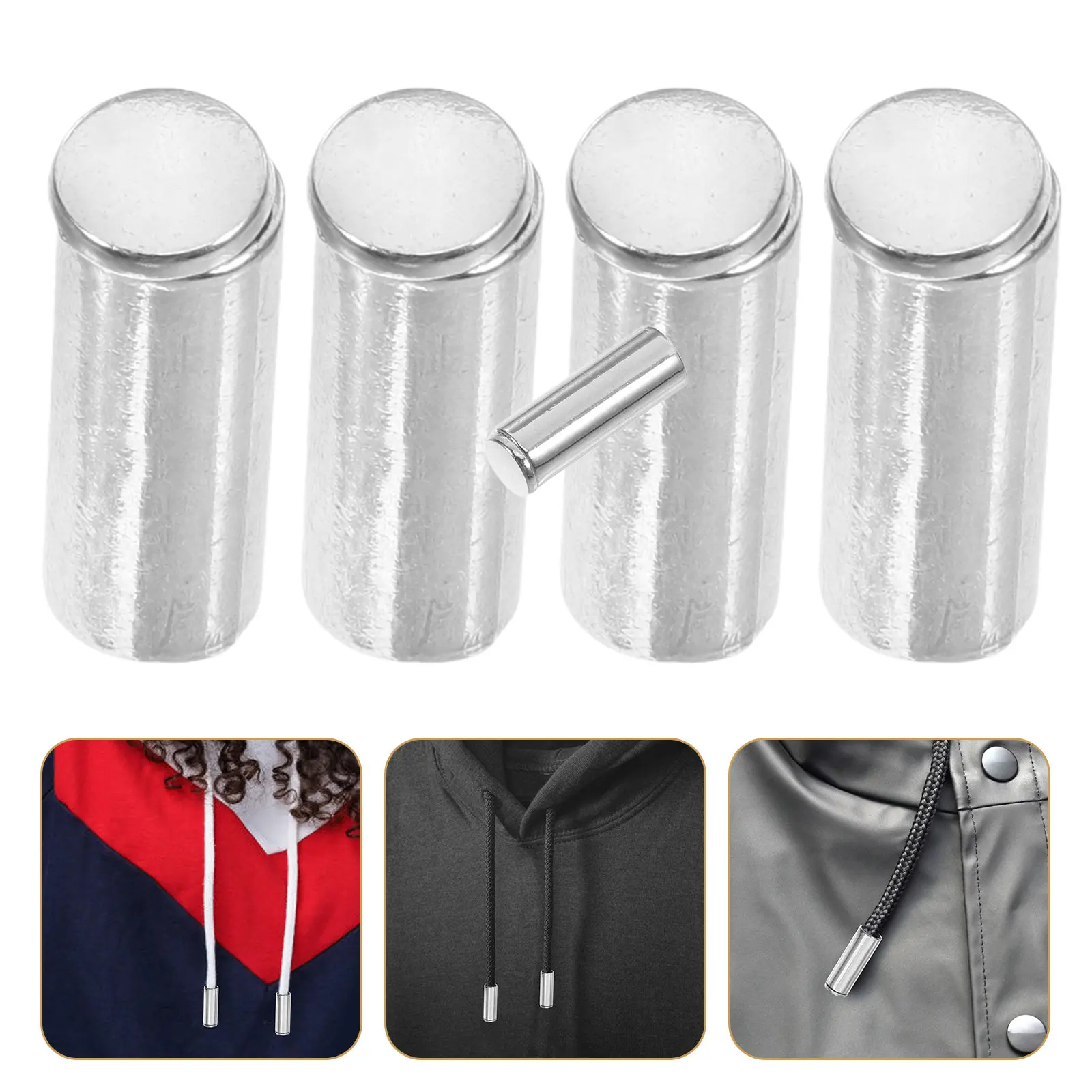 

12Pcs Metal Cord End Caps Zinc Alloy Adjustable Drawstring Locks for Hoodies Pants Shoelace Tips Cord Locks Fasteners