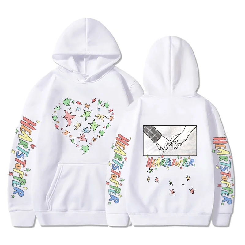 New fashion Heartstopper Harajuku hoodie men's and women's casual outdoor loose pullover hoodie tops