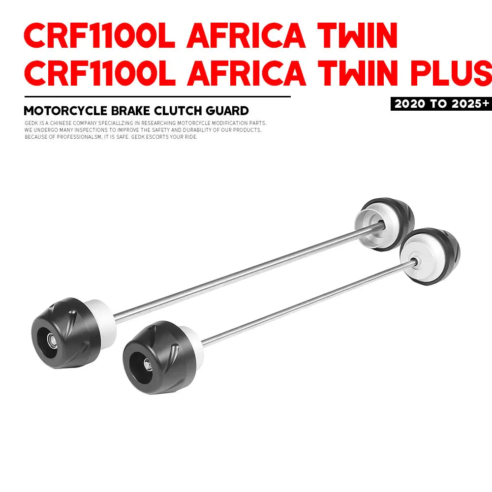

CRF1100L Africa Twin 2020-2025 + Motorcycle Front Rear Axle Fork Crash Slider For HONDA Anti-collision Slider Accessories