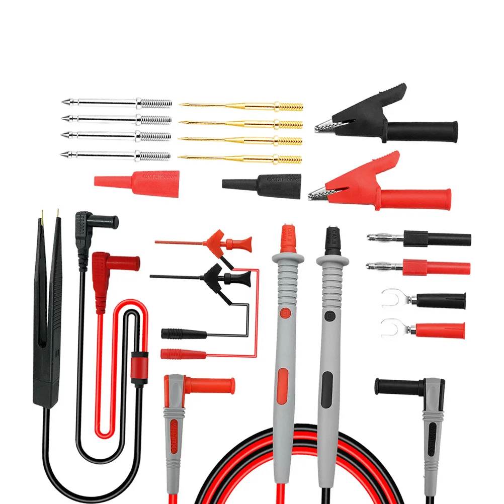 

1Set Multimeter Test Probe Kit 21-in-1 Electrical Alligator Clip Electrical Testing Tool Multimeter Accessories