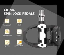 Road Bicycle Clip-On Pedals, Automatic Locking Pedals for SPD-SL Clip-On Automatic Pedals 1 Pair of Locking Pedals