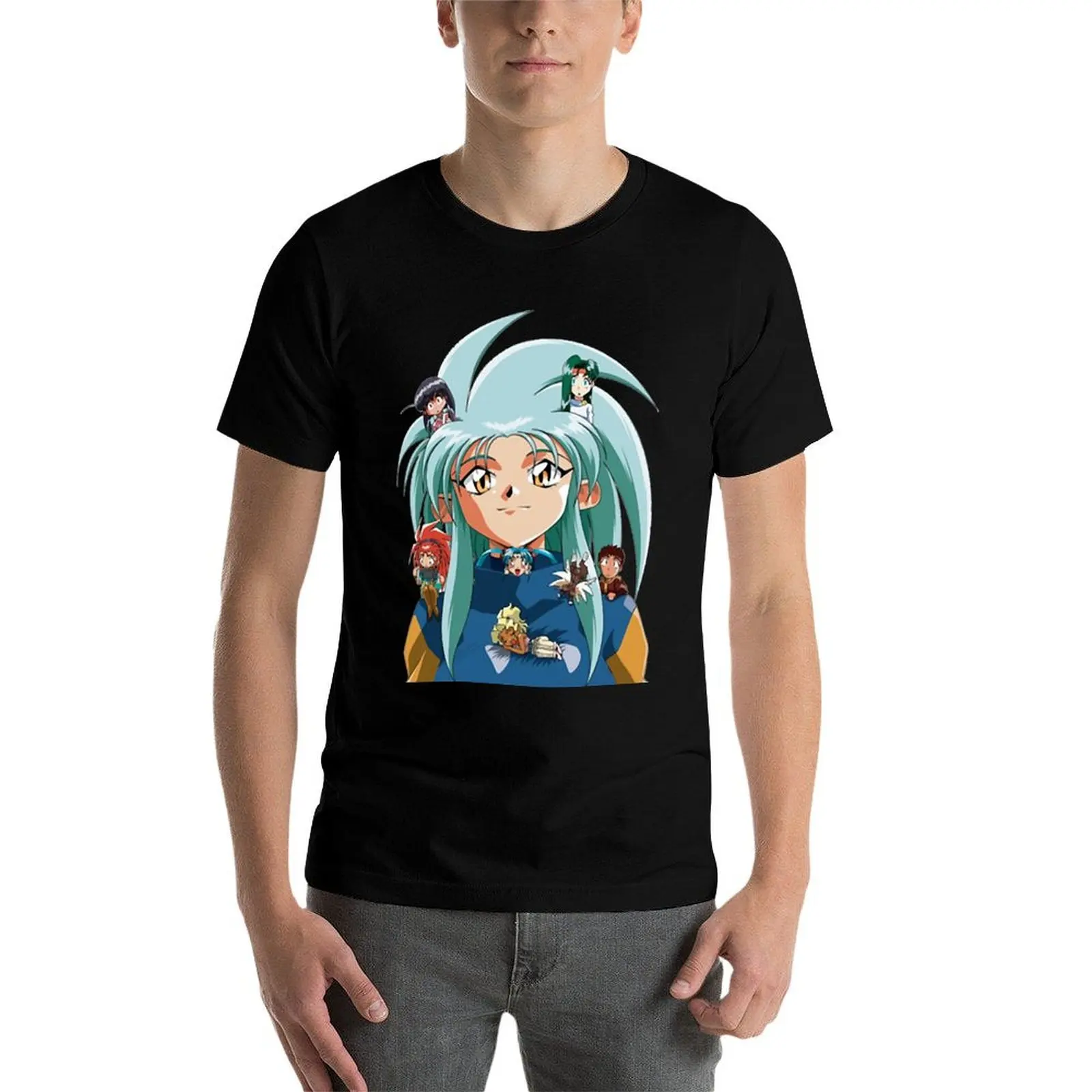 

Rainbow Girls Boys Tenchi Muyo Ryoko All Characters Great Men Women T-Shirt cotton t shirts man 100% T-Shirt