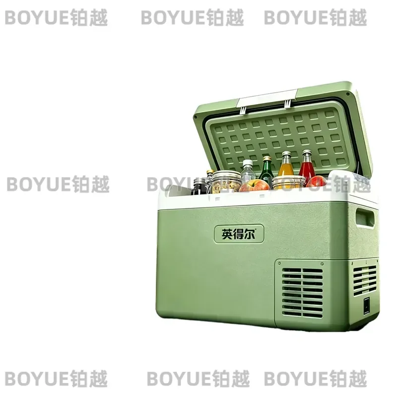 Portable Car Refrigerator 30L 40L Dual Zone Smart Cooler Freezer 12V 24V DC for Truck RV Camping Vehicle Universal Use