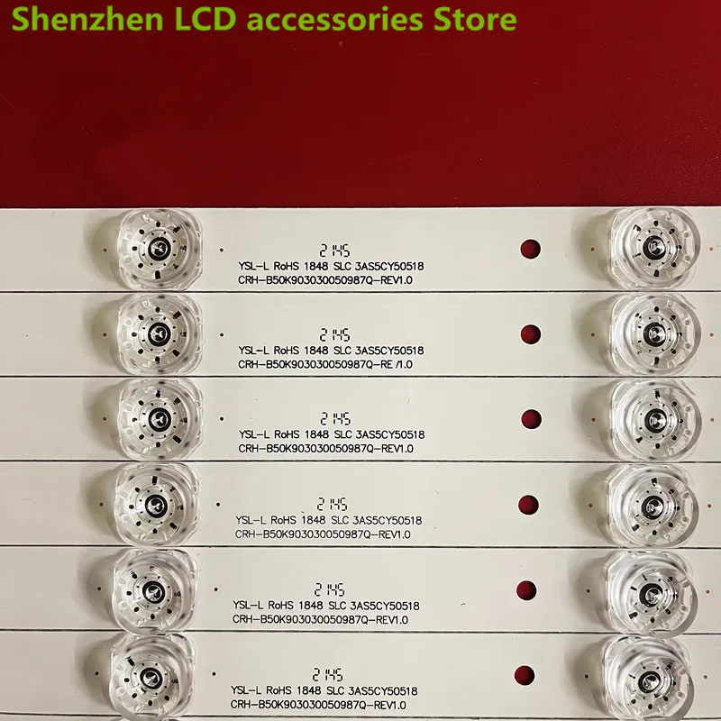 ل Haier 50K90 ضوء بار CRH-B50K903030050987Q الخلفية CRH-B50K5230300509715 50.2 سنتيمتر 3 فولت 5LED 100% جديد