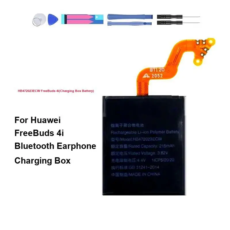 Earphone Battery 460Mah For Huawei Freebuds 4I Bluetooth Charging Box HB472023ECW