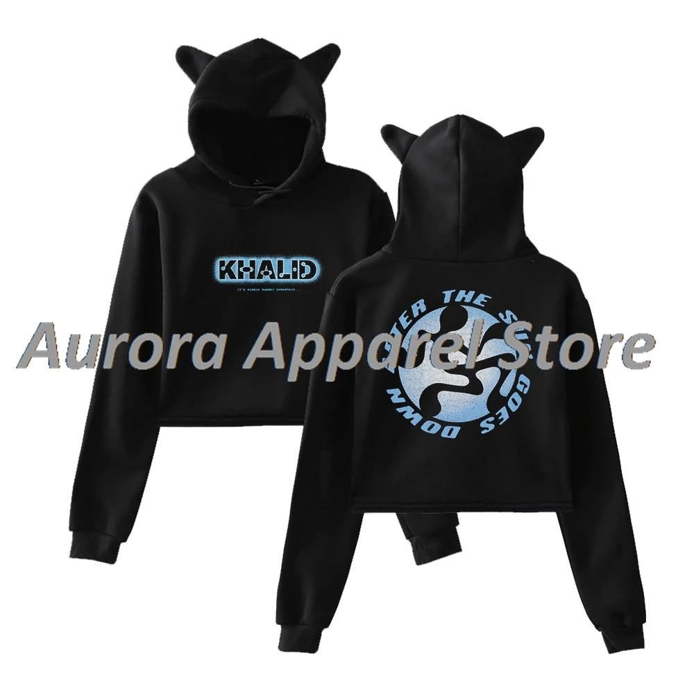 

Пуловер Khalid After The Sun Goes, женская толстовка с кошачьими ушками, женская одежда с длинными рукавами