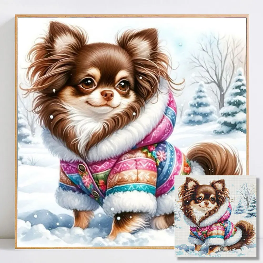 Animal Diamond Painting Full Square Round Diamond Mosaic Win