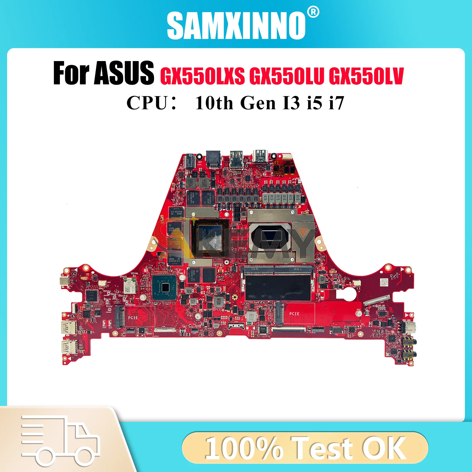 

GX550LXS Laptop Motherboard For ASUS ROG Zephyrus Duo GX550LU GX550 GX550LV GX550LW GX550LXS GX550LS Mainboard 10th Gen I3 i5 i7