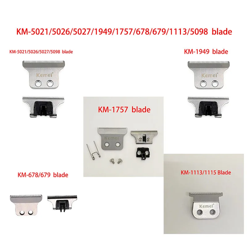Kemei – tête de tondeuse à cheveux, pièces de rechange pour KM-5021/5026/5027/1949/1948/1757/929/678/679/1113/1115, accessoire de lame de tondeuse à cheveux