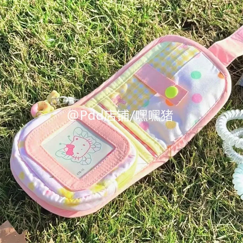 

Sweet Hello Kitty Anime Kawaii Sanrio Ins Fashion Storage Card Bag Cute Cartoo Loose Fashion Handbag Wallet Gifts for Girls