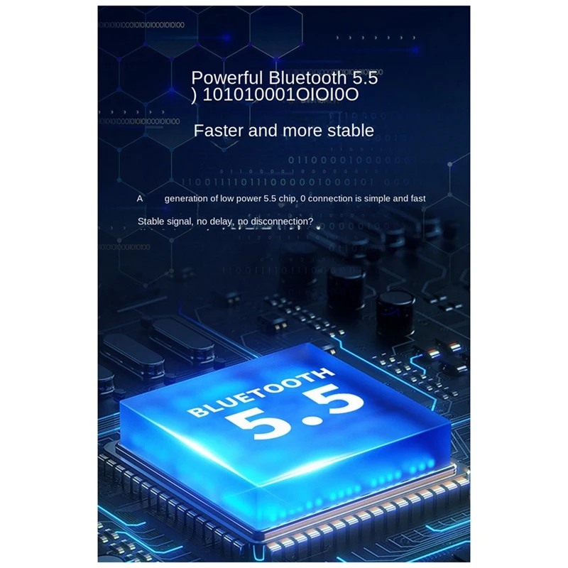 Hanging Neck Headset Smart Digital Display Pedometer ABS Sports Plug-In Card Bluetooth Headset