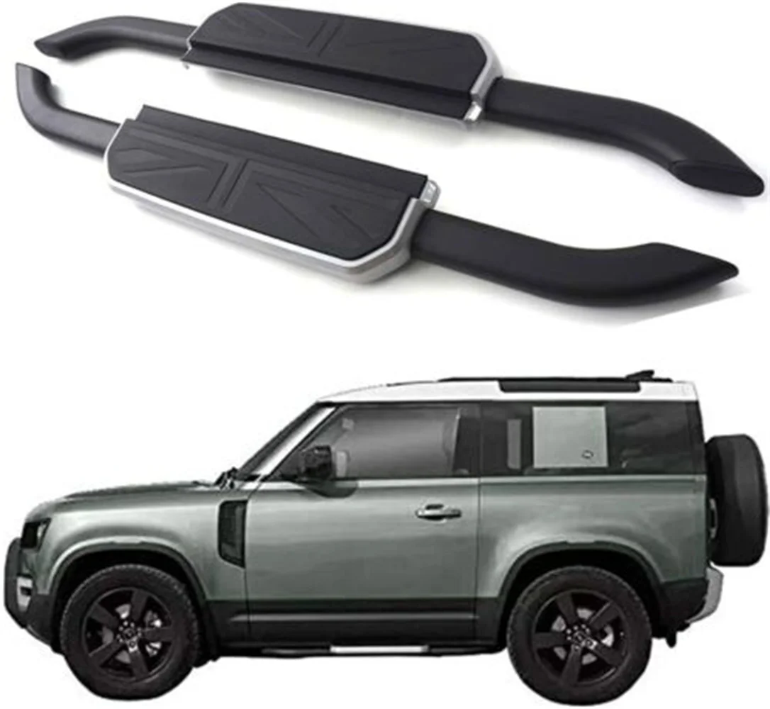 

2Pcs Running Board Nerf Bar Side Step Fits for Land Rover Defender 90 2D L663 2020-2024