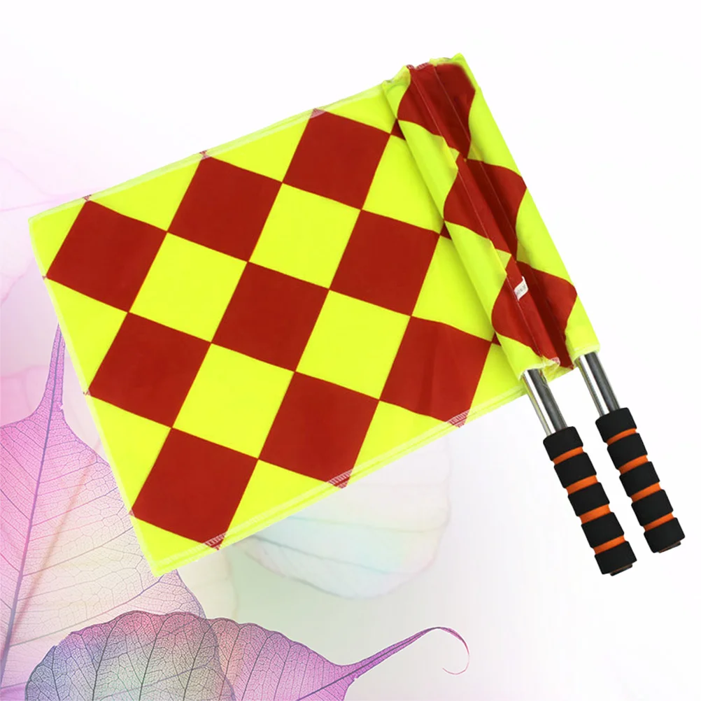 

2 шт. флаги из нержавеющей стали, прочные легкие портативные флаги для вымпелов судей, конкурс