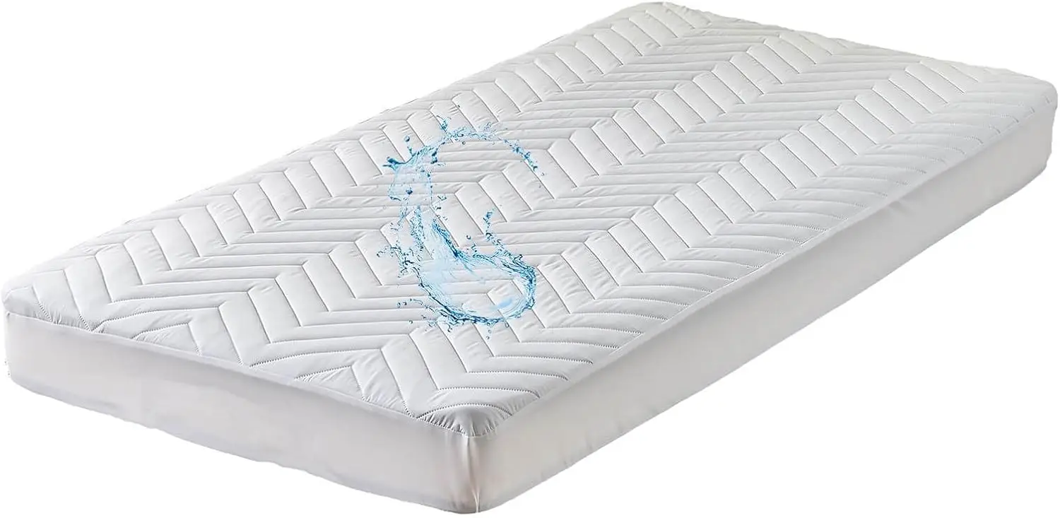 

Quilted Waterproof Rv Bunk Mattr Protector Pad For 30 X 75 Narrow Twin Bed Cot Size Fitted Sheet Style Matr Cover