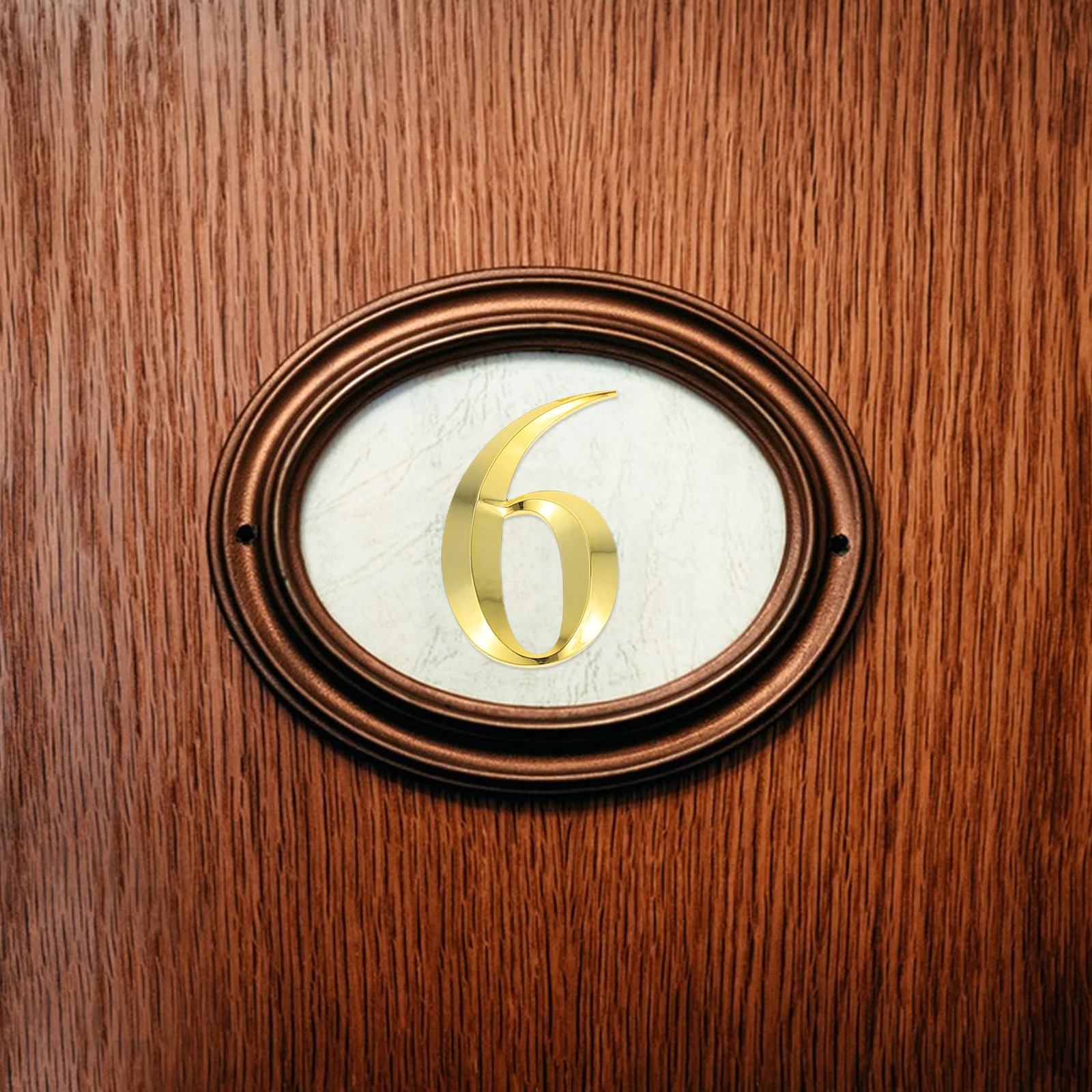 

10pcs Gold Plated Numbers Self Adhesive 3D Address Stickers For Mailbox Apartment Door Home Office Hotel Plastic Number