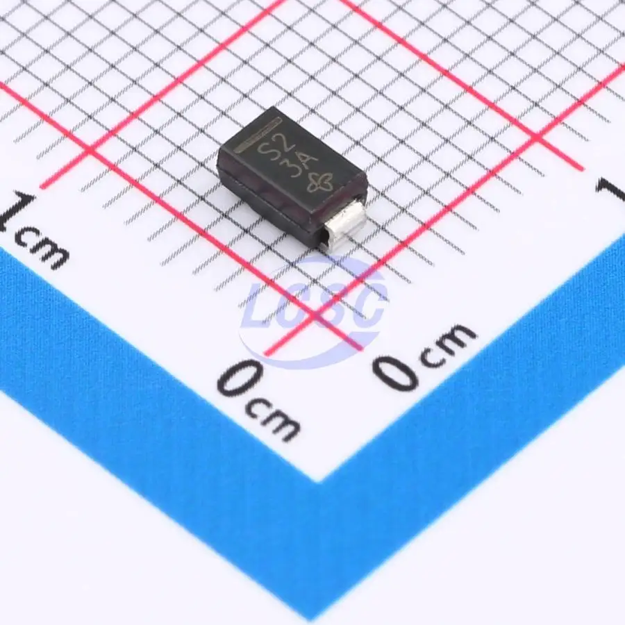 20-100 قطعة/الأصلي SS12-E3/61T علامة رمز S2 1 صمام ثنائي قائم بذاته 20 فولت 500 ميجا فولت 1A SMD DO-214AC SMA الثنائيات الفردية