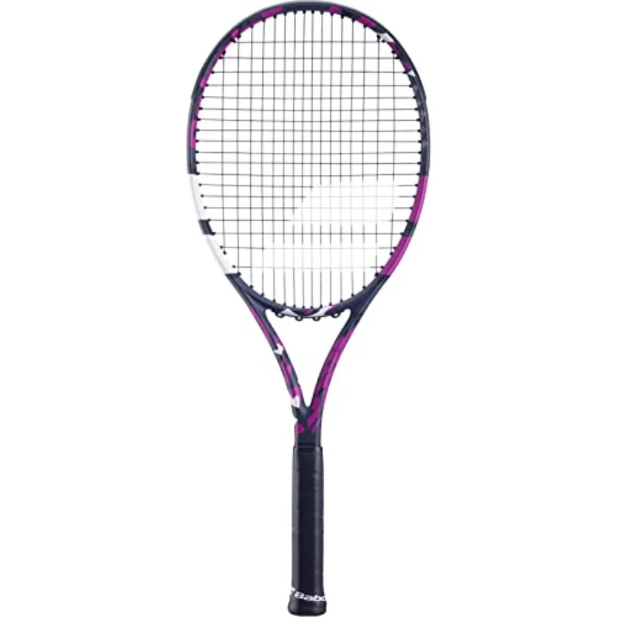 

Boost Aero Tennis Racquet Pink Strung with Black Syn Gut at Mid-Range Tension for Competitive Play