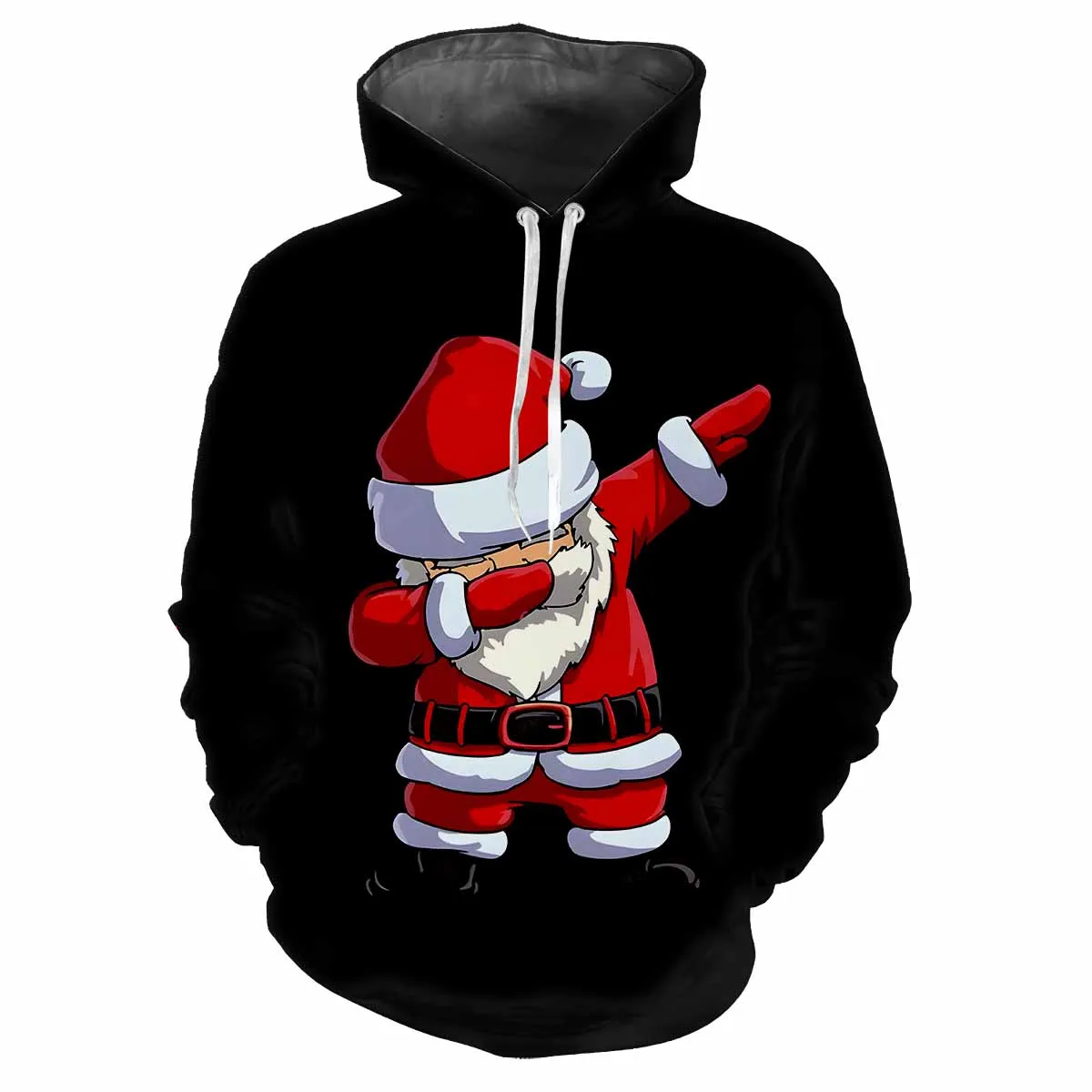 Christmas Santa Claus 3D Print Hoodies Men Women Oversized Holiday Streetwear Hoodie Pullovers Hooded Sweatshirts Kids Clothing