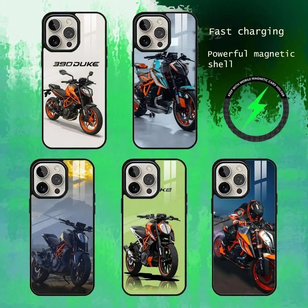 

Racing Moto DUNK 390 Phone Case For iPhone17,16,15,14,13 Plus,Pro Max Magnetic For Magsafe Wireless Charging