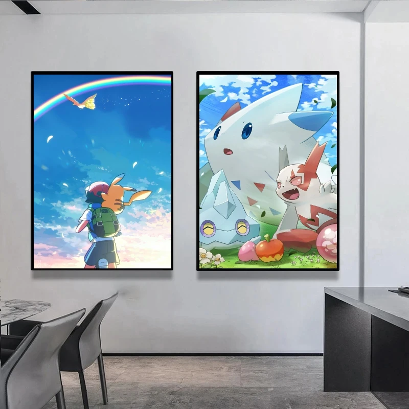 

Pokemon Canvas Artwork Painting Decor Gifts Wall Stickers Picture Modern Home Decoration Paintings Poster Toys Prints and Prints