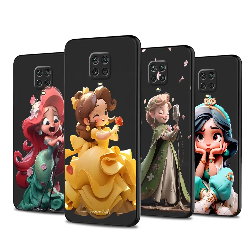 Disney Princess Jasmine Cover TPU Soft Case for Xiaomi Mi 11T 10T 12 12T Pro 11 Lite 5G A2 Lite 9 SE CC9 13 Ultra Note 10 9T