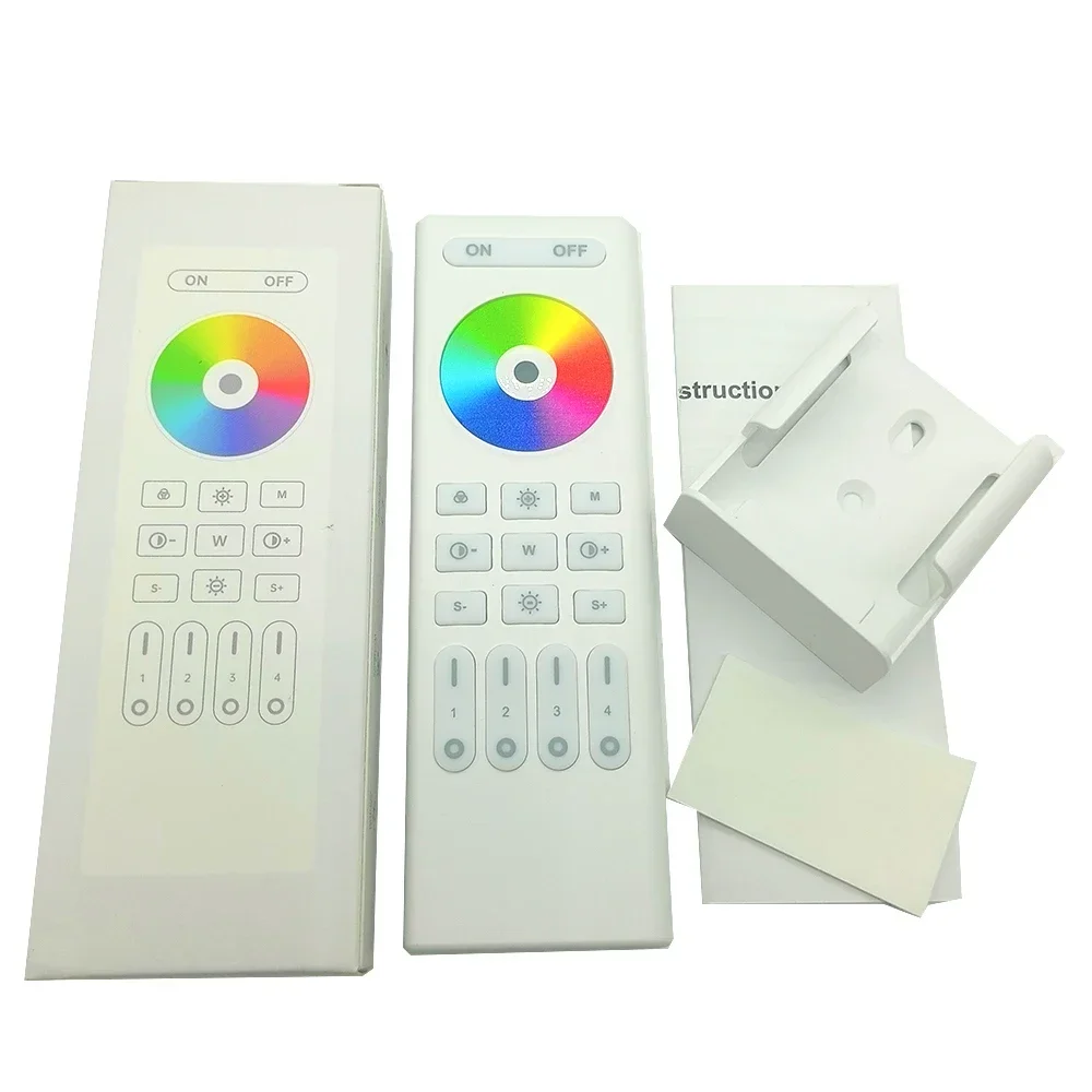 2.4GHz RF Dim CCT RGBWW RGB+CCT 4-Zone Remote LED Strip Controller For C01-05RF C01-05W C01-05Z WB5 Milight LED Controller