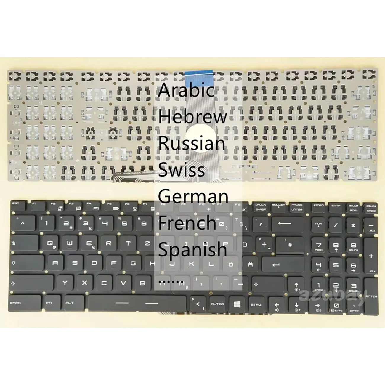 

Арабская швейцарская клавиатура CH немецкий QWERTZ французский AZERTY иврит русский испанский для MSI MS-16J4 MS-179B MS-1799 MS-16JB MS-16J9 MS-16JD MS-16JC