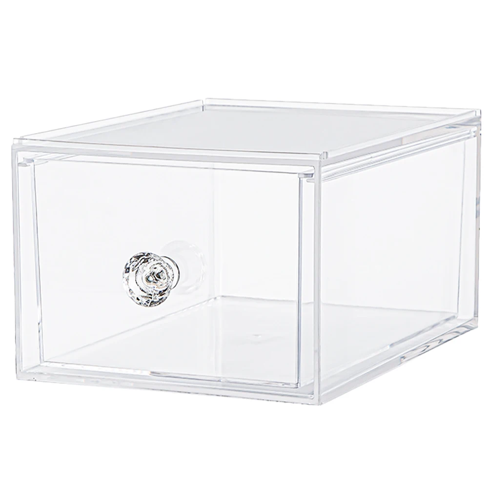 

Clear Storage Box Drawer Type ganizer Desktop Sundry Holder For Makeup Cosmetics Gadget Storage Boxes Home Office Use