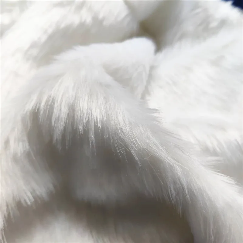 2.5CM White and Black Imitation Fur Fabric Material for Toy Sofa Pillow Decoration DIY Cosplay Fake Fur Fabric