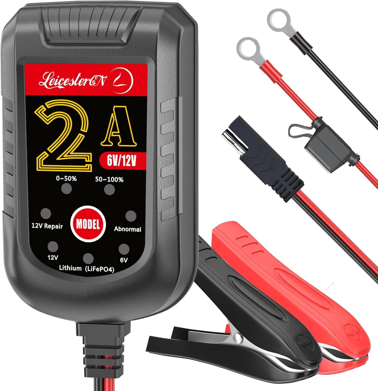 

2A Smart Trickle Charger for 6V/12V Car Motorcycle Battery Maintenance