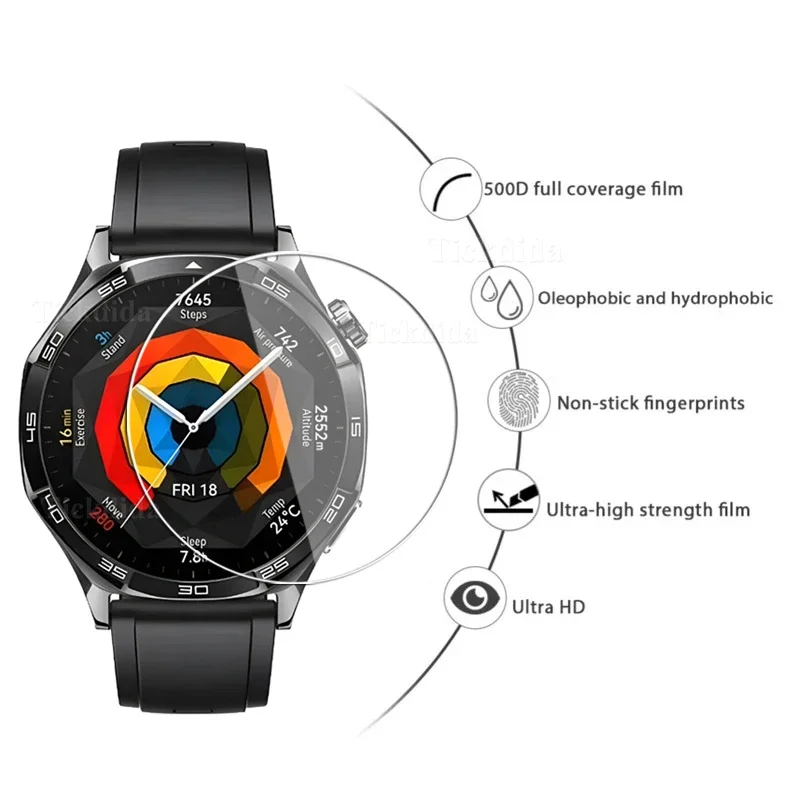 Vidrio templado para Huawei Watch GT 5 Pro, película protectora de pantalla de 46mm y 41mm, antiarañazos, accesorios para relojes, 3 unidades