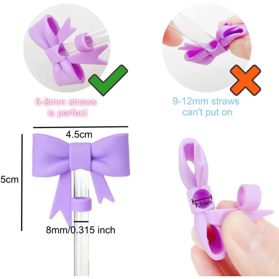 القوس القش يغطي غطاء متوافق مع كوب ستاربكس سيليكون القش توبر لعادي أصغر القش قطر 68 مللي متر أسود 1 قطعة