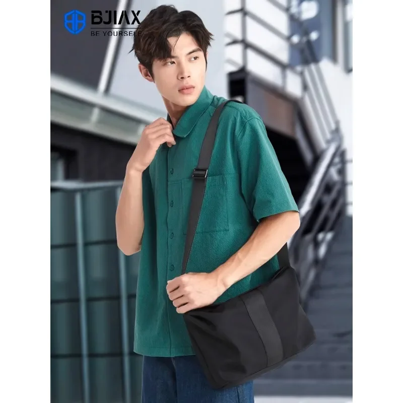 

Сумка на плечо BJIAX Мужская, Модный повседневный нейлоновый рюкзак через плечо большой вместимости, Осень-зима