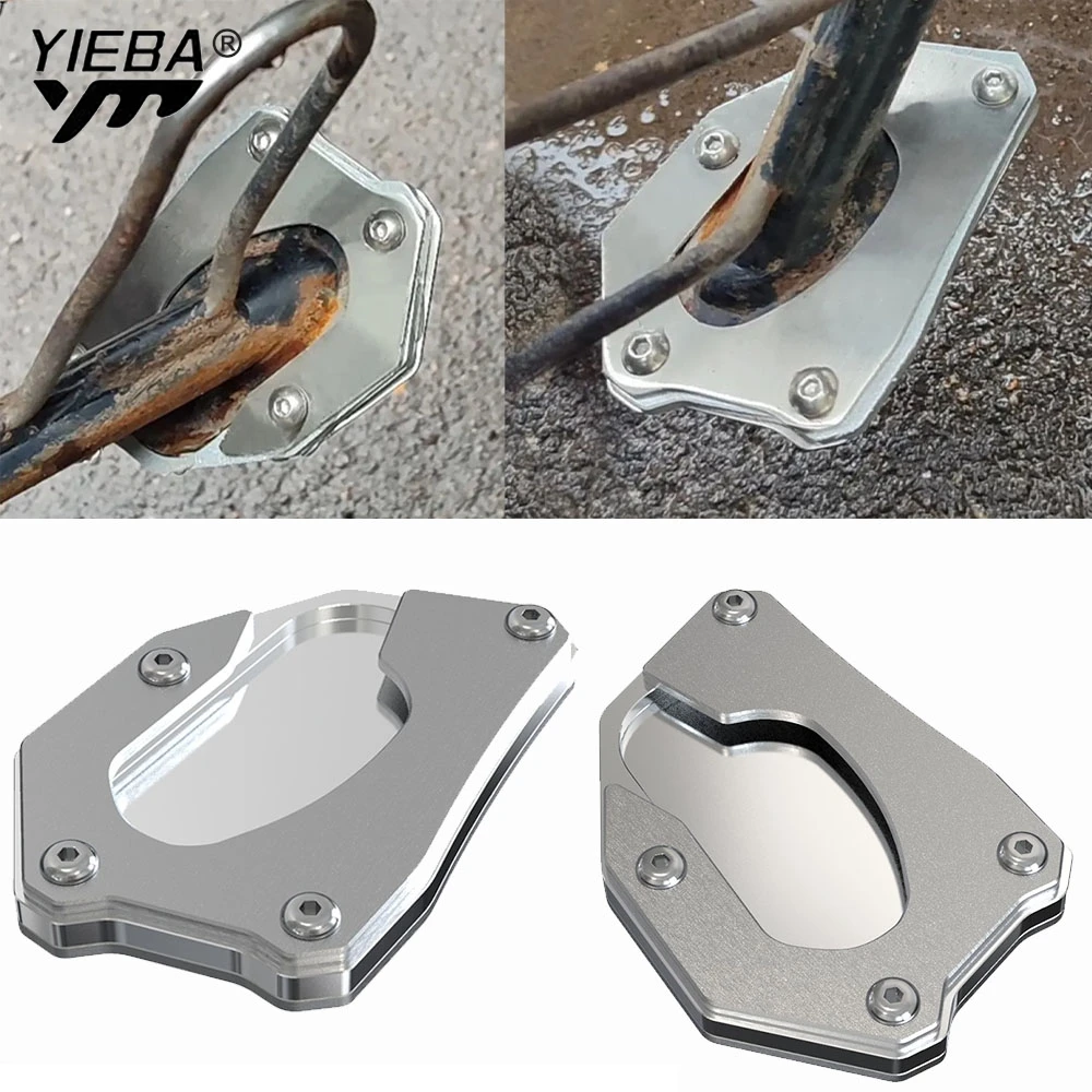 

F650 F 650 GS 650GS CNC Kickstand Foot Side Stand Extension Pad Support Plate Enlarge Stand FOR BMW F650GS Dakar ABS 1999-2007