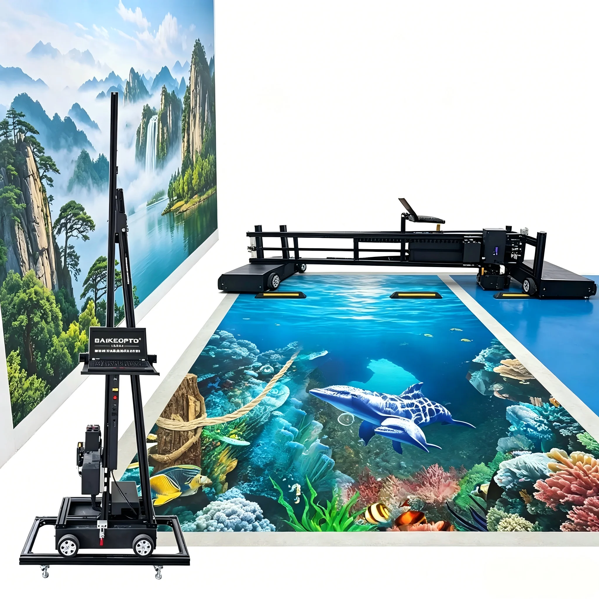 Commercial Wall Printing Machine - 2-in-1 3D Wall Floor Printer BK-UP600XT