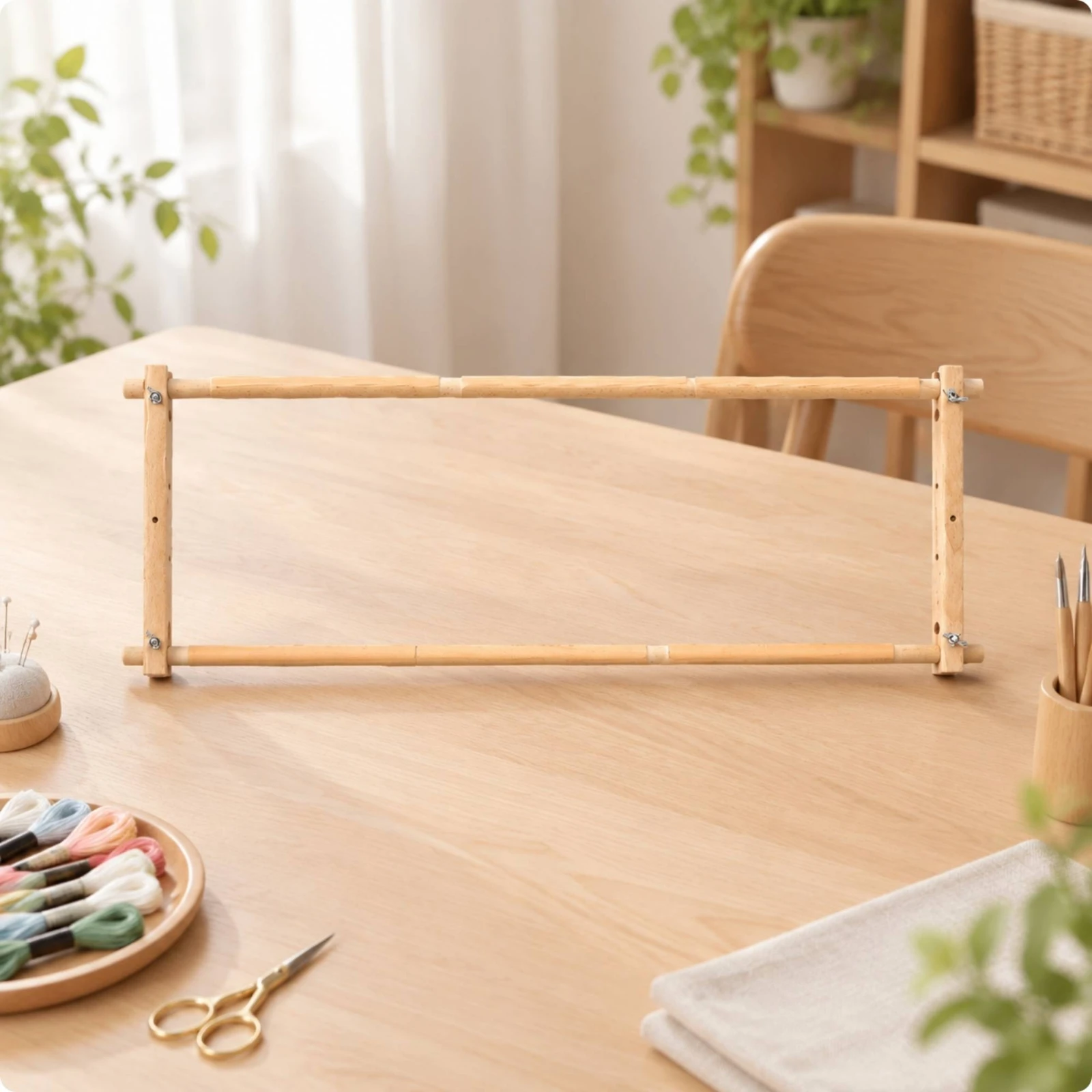 Rectangular Embroidery Frame w - Woodworking Resin 评论和价格