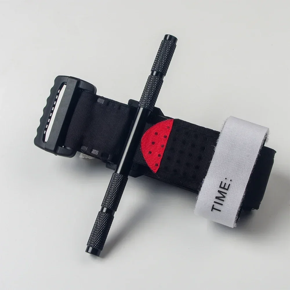 전술 긴급 지혈대 알루미늄 막대 한 손으로 작업 회전 응급 처치 용품 구조 생활 야외 생존 도구