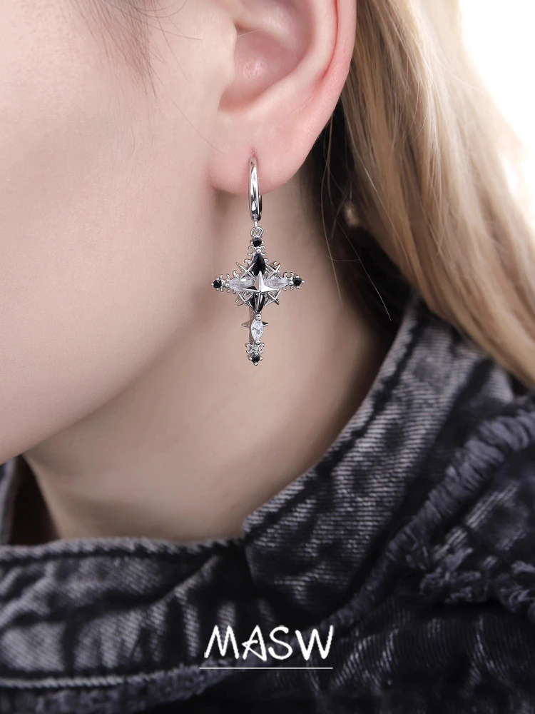 MASW Original Design Cool Trend Delicate Star Earrings For Women Party Gifts Fashion Jewelry Popular Accessories Hot Selling