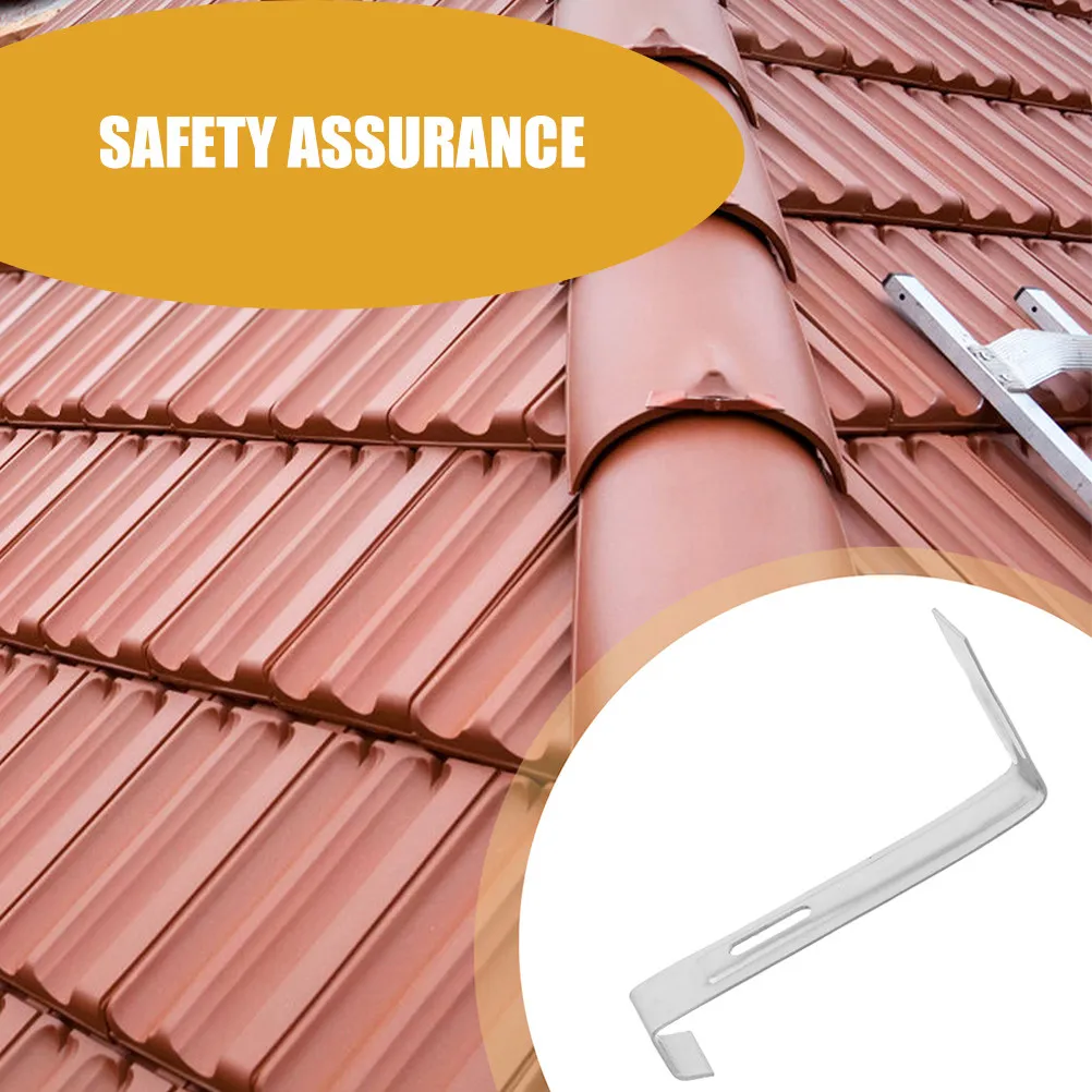 8Pcs Stainless Steel Tile Roof Clips Non-Slip Snow Guard Hooks for Enhanced Safety Stability on Sloped Roofs Ice Retention