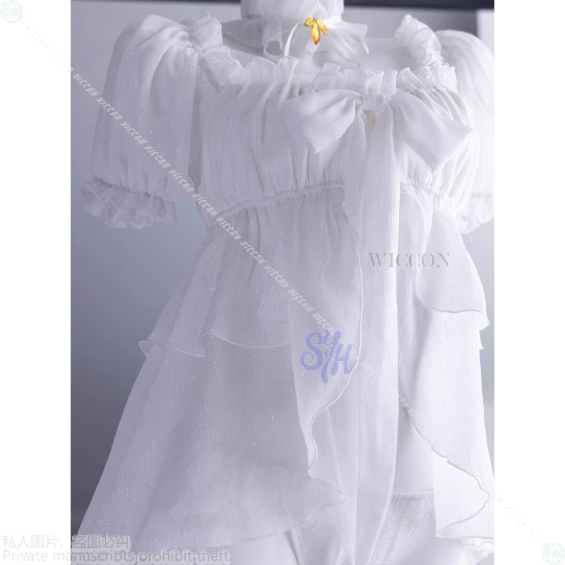 เทพธิดาแห่งชัยชนะ นิกเก้ โดโรธี คอสเพลย์ ชุดชั้นในเซ็กซี่สีขาว บิกินี่ฤดูร้อน โลลิต้า ฮาโลวีน