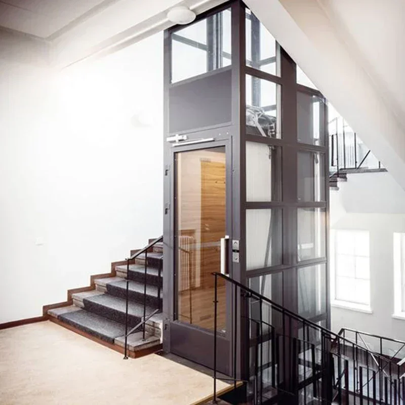 Hot sales Indoor/Outdoor 2-4 Floors Cheap Electric Residential Passenger Elevator Lift Small Household Lift For Sale