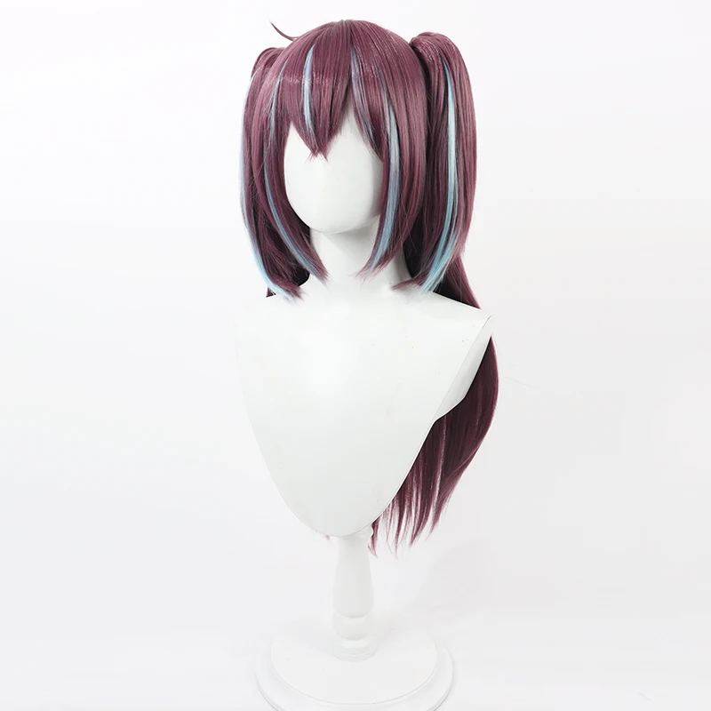 Peruki Cosplay Akoya Matama, wstrząsające dziewczynki magiczne Akoya Matama, peruka syntetyczna z mieszanką kucyka 65 cm, odporna na ciepło