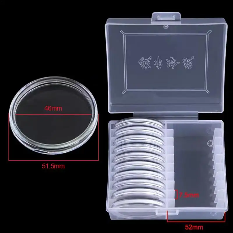 Coin Holders For Collectors 20 Pcs Coin Holder With 7 Sizes Protect Gasket Coin Holder Case With PP Storage Organizer Box For