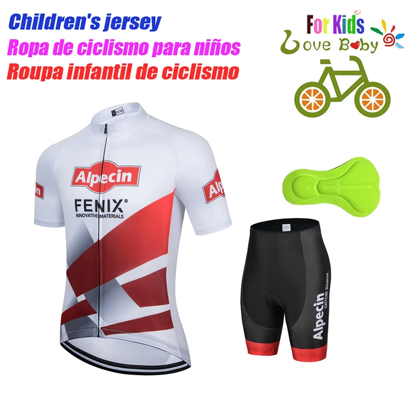 UAE 2022 New Kids Cycling Jerseys Set Summer Breathable Child Bike Cycling Clothes Boy Sport Bicycle Jersey Cycling Clothing