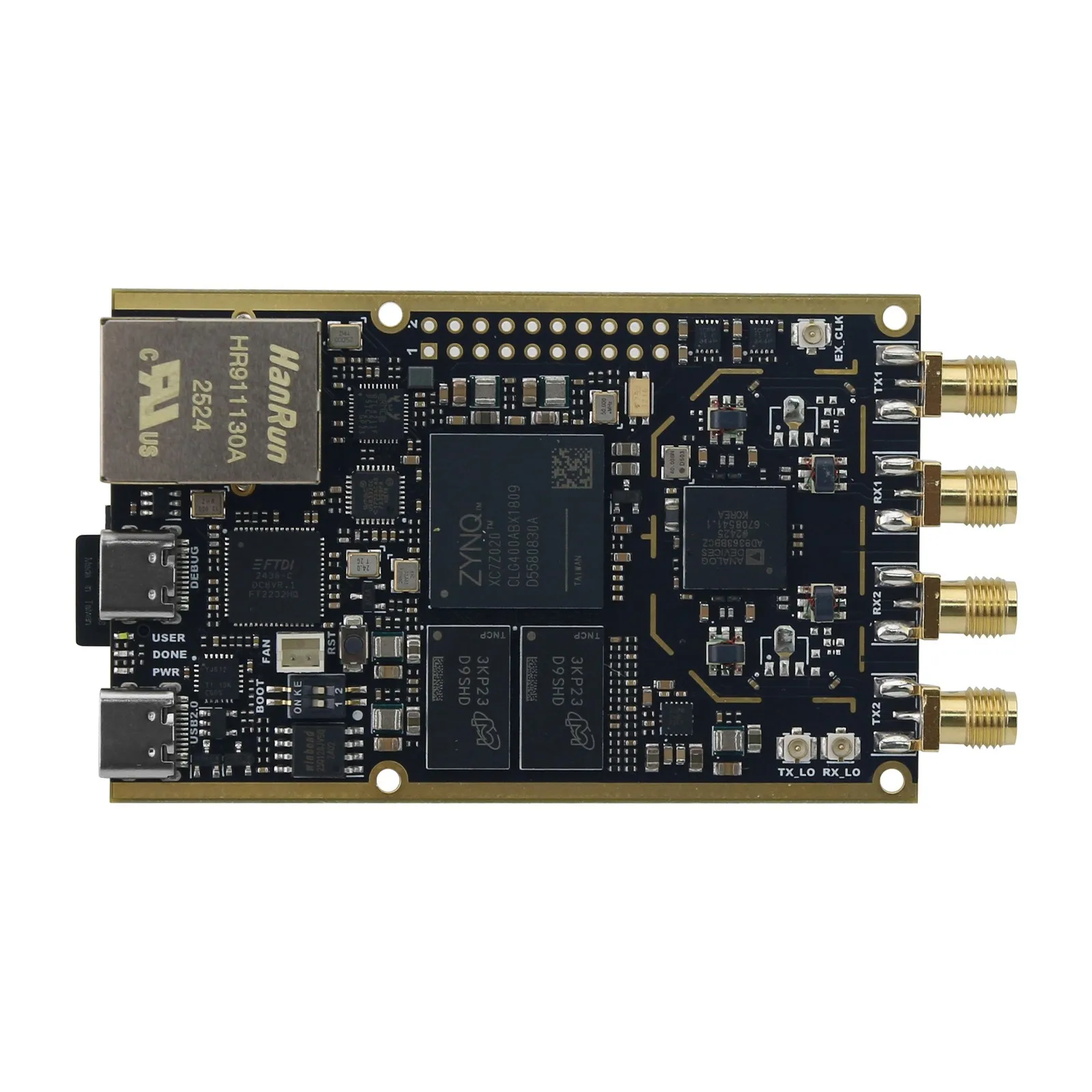 2026 70MHz-6GHz Zynq7020+AD9363 SDR Software Defined Radio Development Board with Cooling Fan for Pluto SDR MATLAB